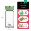 Heenoor Portable Tempered Glass Water Bottle