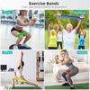 5 Pack Mini Resistance Bands Set, Latex Elastic Workout Bands for Gym Fitness Yoga Pilates Rehabilitation Training, 5 Levels of Difficulty, Multicolor