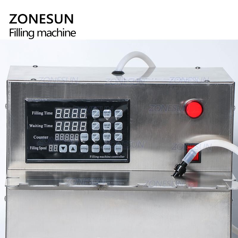 ZONESUN ZS-DFGB Electric Numerical Control Squeeze Spout Pouch Sachet Water Filling Machine Juice Soft Drink Dosing Filler