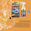 Kitchen Grease Cleaner Household Heavy Duty Grease Cleaner Kitchen Stovetop Stain Remover Foam Cleaner