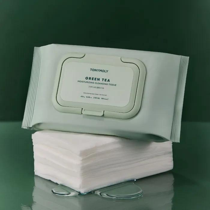 Green Tea Moisturizing Cleansing Tissue Set (200 Sheets)