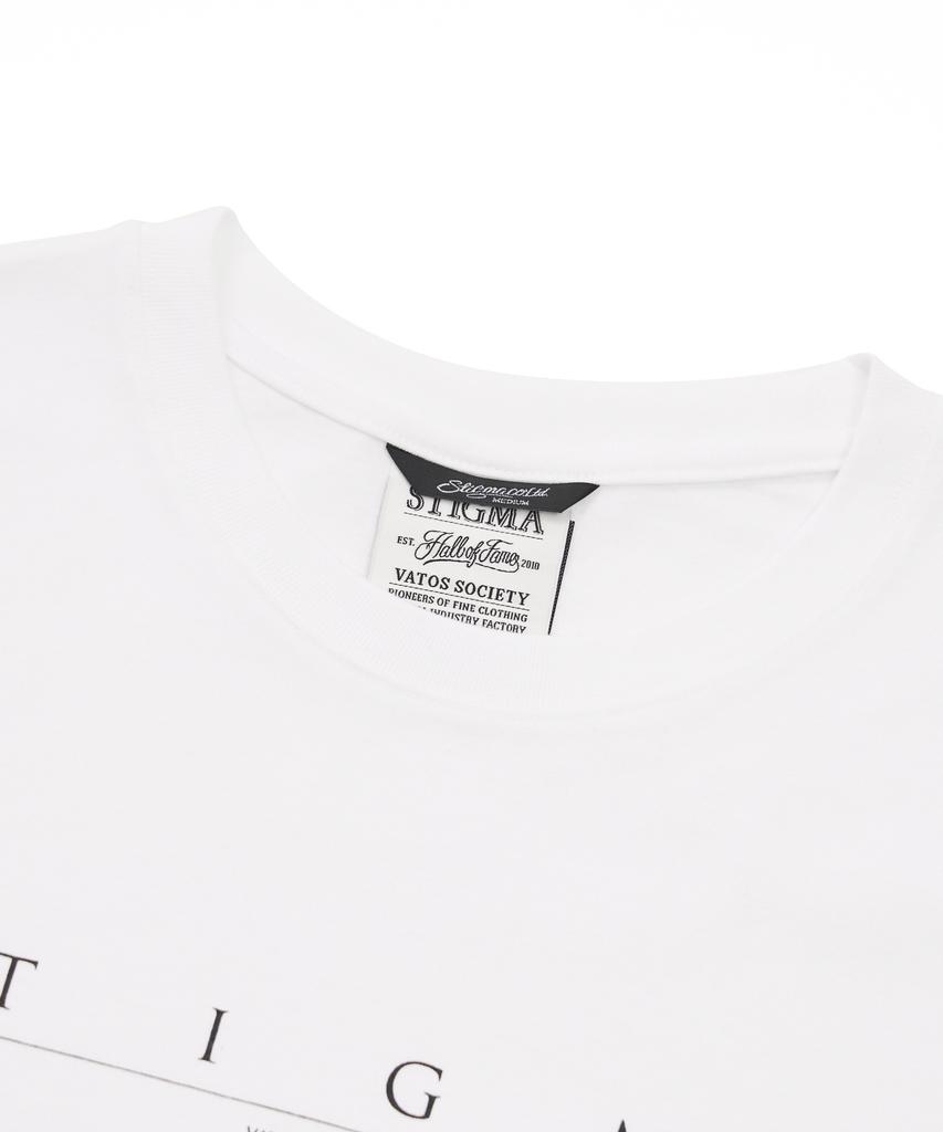 STIGMA Serif Oversized Short Sleeves T-Shirts White