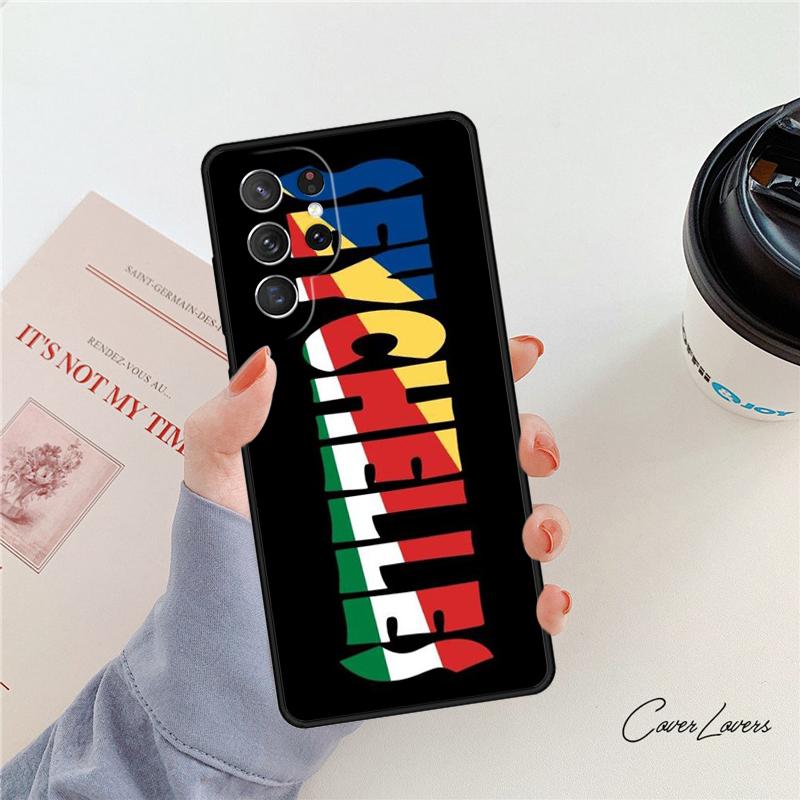 Seychelles Flag phone case For Samsung Galaxy S24 S25 S23 S22 Ultra Note 10 20 Plus S20 S21 FE Cover
