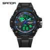 Sanda Men's Waterproof Multifunctional Tactical Luminous Sports Watch
