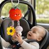 Baby Bedside Mobile with Plush Rattles and Soothing Hanging Toys for Car, Bed, Stroller