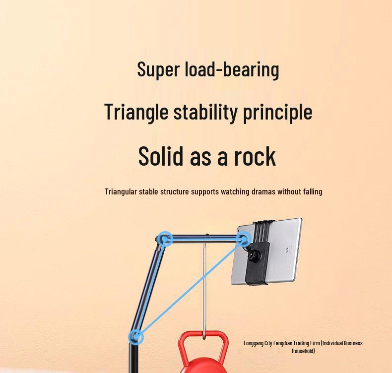 Floor-Standing Articulated Magnetic Phone Holder for Live Streaming, Overhead Shots, Mirroring, and Bedside Use