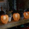 Solar Bamboo Weaving Lantern 600 mAh Waterproof Chinese Lantern Lights Warm Light LED Garden Decorative Light