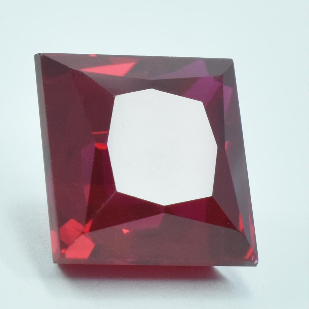 CERTIFIED Natural 18.10 Carat Pigeon Blood Red Ruby Square Shape Loose Gemstone SU-853