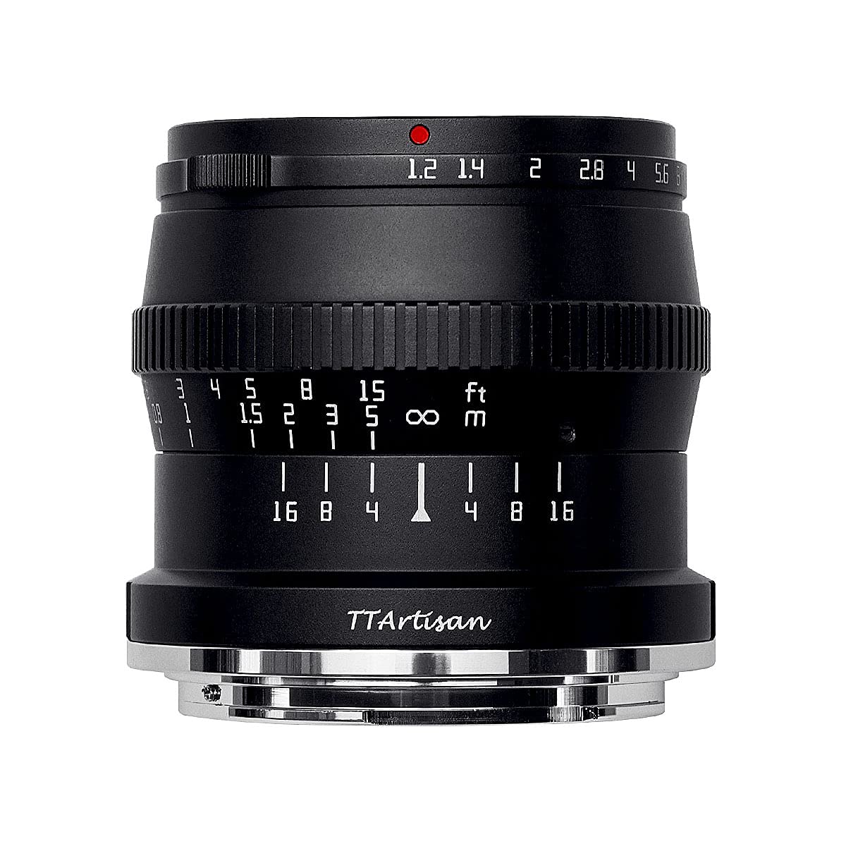 

TTArtisan 50mm Фикс-объектив для камер Nikon Z Ручной Большой Светосильный Объектив для Беззеркальных Компактных и Meisho Optical F1.2 Z-Mount APS-C (2-летний чёрный