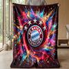 Bayern Munich Theme Blanket Soft Flannel Blanket Plush Throw Blanket Cozy Sofa Bed Blanket for Home Decor