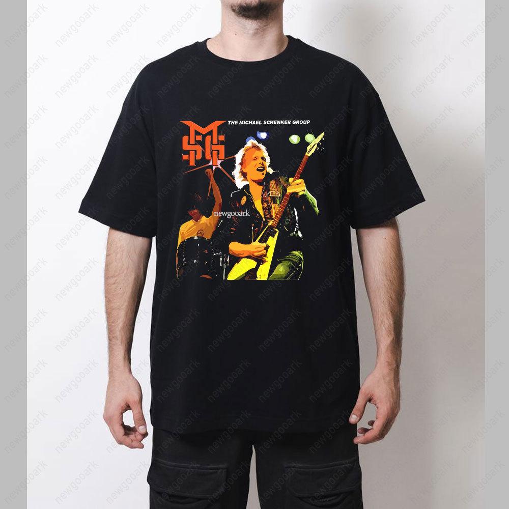 Michael Schenker Group T-Shirt Verkaufe Deine Seele Nicht Album Grafik T-Shirts Frau Mann Vintage Heavy Metal Musik Baumwoll Oberteile T-Shirt