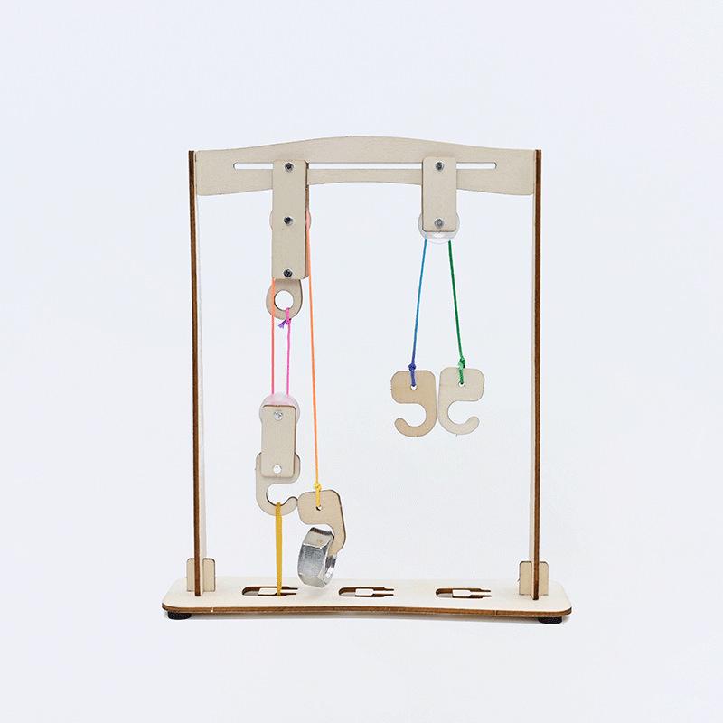STEAM Classroom Pulley System Kit for Primary Students - Physics Experiment Model