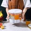 Multifunktionaler Getränkespender mit 3 Fächern, um 360 Grad drehbare Trennwand, Kaltwasserkessel mit Wasserhahn, Kühlschrank-Getränkebehälter, Wasserkrug-Set