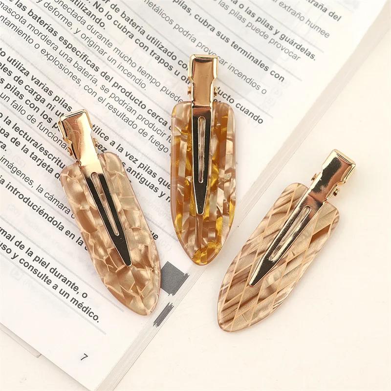 Ac de păr cu acetat Femei Machiaj Bucle Ciucuri Agrafă de păr Stil francez Barrete Clipuri cioc de rață Accesorii de păr pentru fete bijuterii