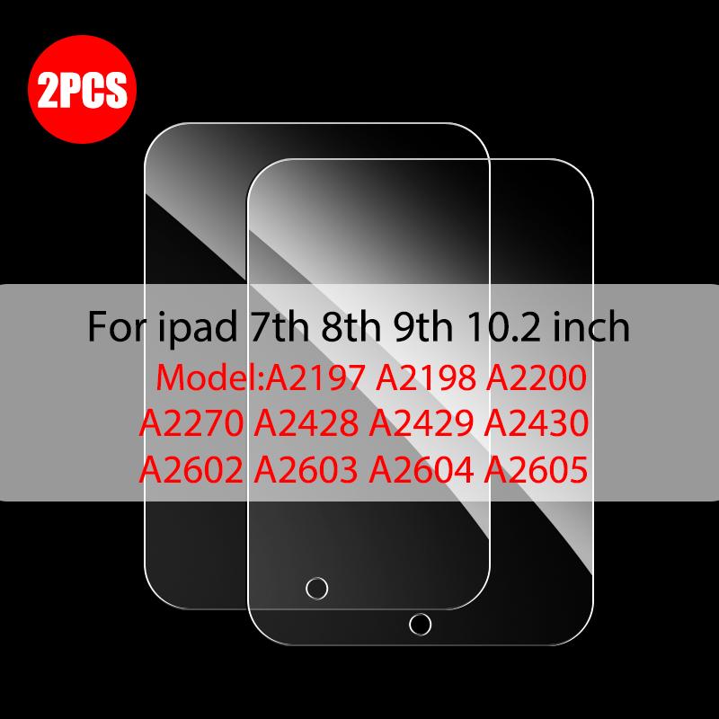 2Pcs Screen Protector Tempered Glass For iPad Air 6 5 4 Pro 13 M4 11 12.9 Ipad 9th Generation 10th 8 7 6 5 Mini 6 10.5 9.7 Film