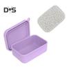 Leak-Proof Silicone Travel Soap Case with Drainage Lid Compact Design Portable Bar Soap Container Soap Holder
