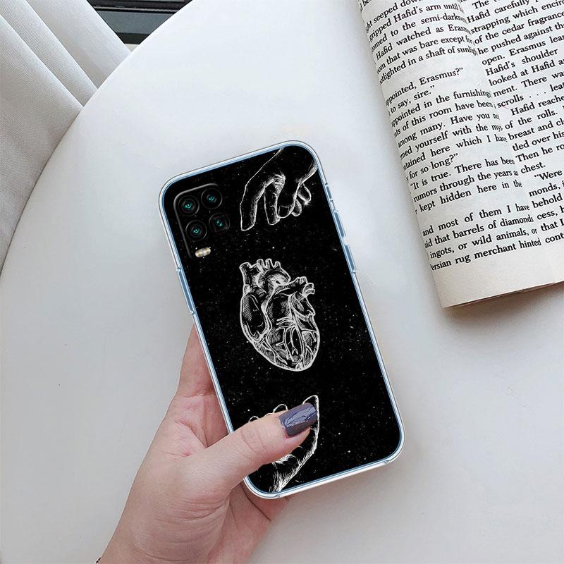 Calm Heart Art Transparent Phone Case for Motorola Moto G10 G20 G30 G31 G32 G34 G35 G41 G42 G50 G51 G52 G55 G60 G60S