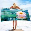 Oversize Beach Towel Clearance Towels,Water Lily Cool Travel Pool Towel, Quick Dry Sand Free Beach Towels Ideal Gift for Women