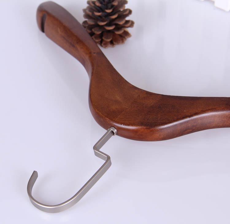 Non-Slip Wooden Clothes Hanger - Retro Solid Wood Design for Men, Women, Children, & Baby Clothes