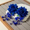 Beads Tassel Flower Earrings Temperament Women Jewelry Fashion Drop Earrings  Party