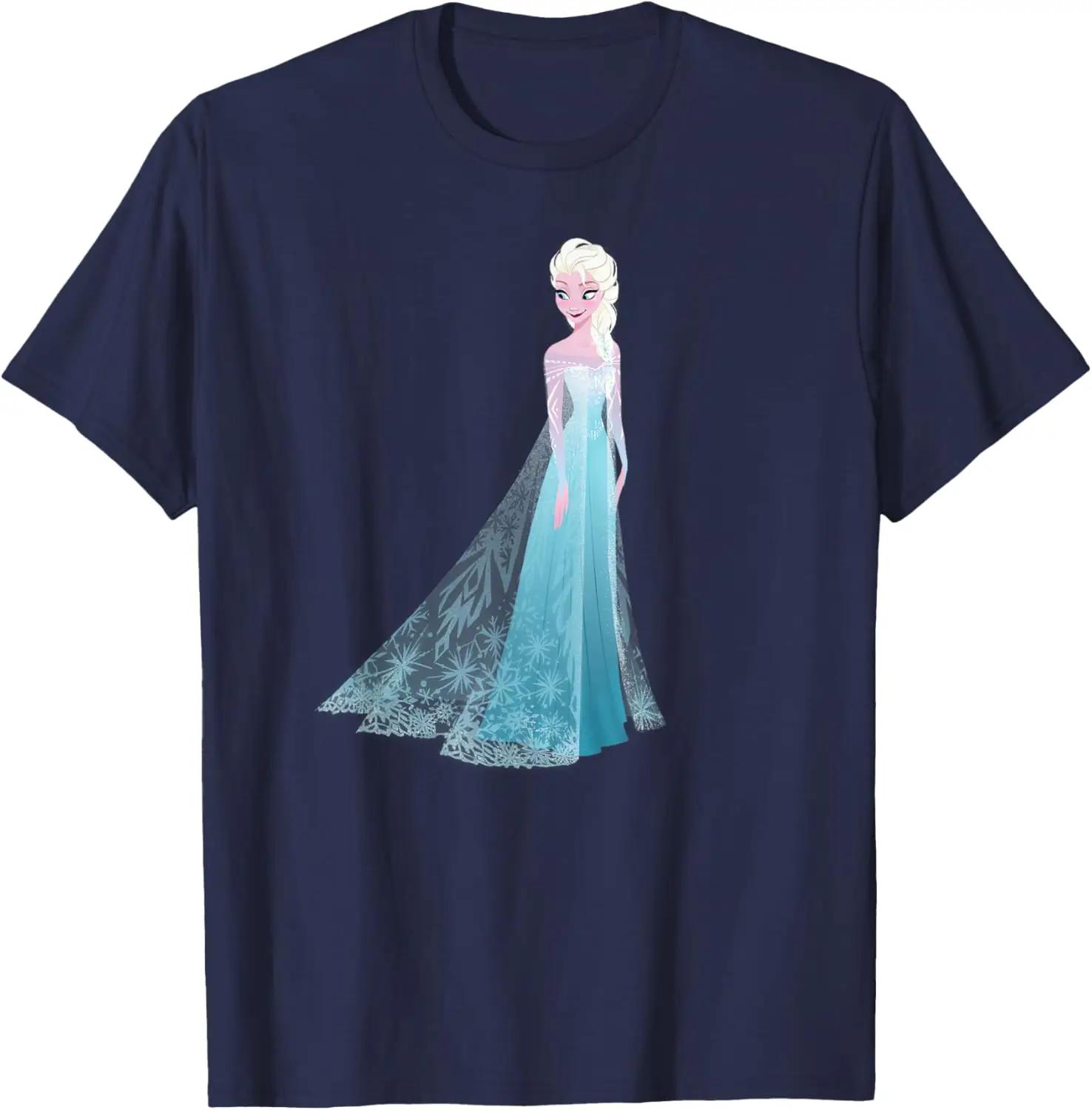 Hot Fashion Disney Frozen Elsa of Arendelle T-Shirt T-Shirt S-4XL Four Seasons Gift M