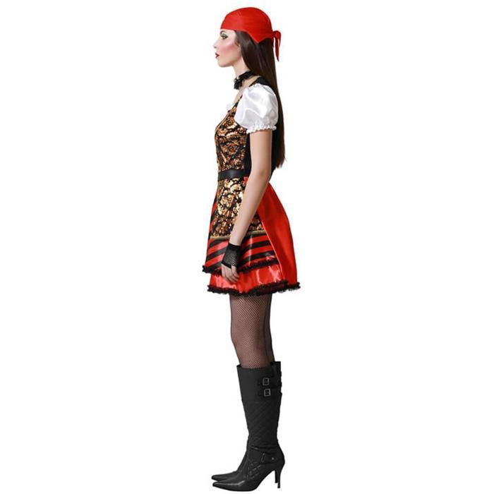 Pirátský kostým - Zlatý - Dámský - XL - 42/44