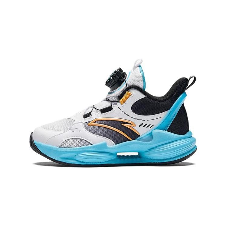 (PS) ANTA Basketball Shoes White Blue Kids A312429909-1 EU 32