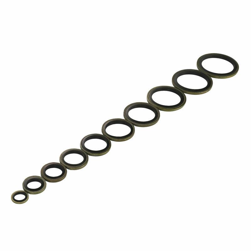150/100pcs Bonded Seal Sealing Ring Assortment Kit Oil Drain Screw Combined Washer Seal Set M6 M8 M10 M12 M14 M16 M18 M20 M22
