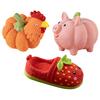 Pet Toy Latex Pig Chicken Shape Dog Teething Toy with Built-in Sound Device Relieves Boredom Separation Anxiety Chew Toy