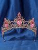 Vintage Gold Purple Crystal Bridal Tiara Baroque Rhinestone Crown Women Wedding Pageant Prom Evening Party