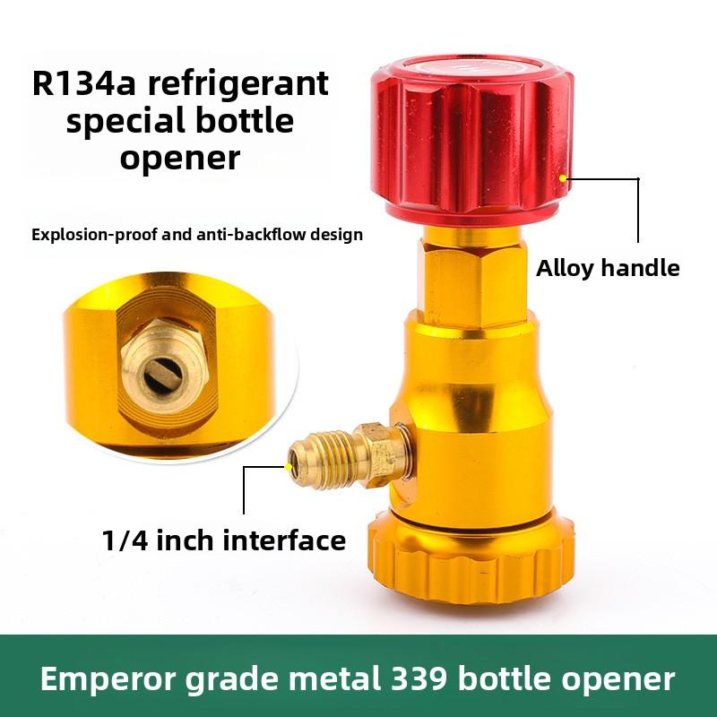 Kältemittel Flaschenöffner Klimaanlage Kältemittel Dosenanzapfventil Flaschenöffner Werkzeug Messing Abgabeventil R410 D4L5