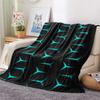 Geometry Print Flannel Blanket, High quality Comfortable for All Seasons, Home Decor, Warmth and Comfort, Perfect for Christmas Gifts