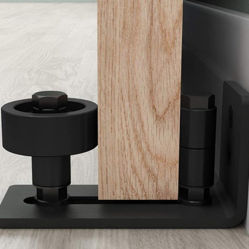 1PC Sliding Door Slides Rails Barn Door Floor Guide Stay Roller for Bottom Adjustable Roller Flush
