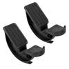 2pcs Slant Board Calf Stretcher Ankle Foot Incline Board for Stretching Tight Calves Plantar Fasciitis Black