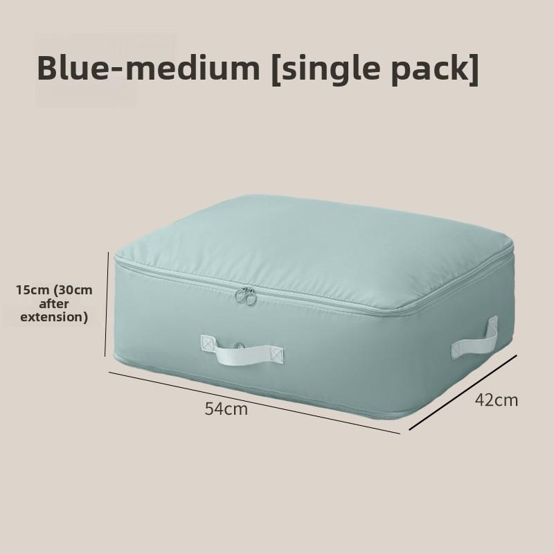 

Storage Capacity Large Bag Quilt Down Jacket Clothes Storage Compression Move 30cm синий
