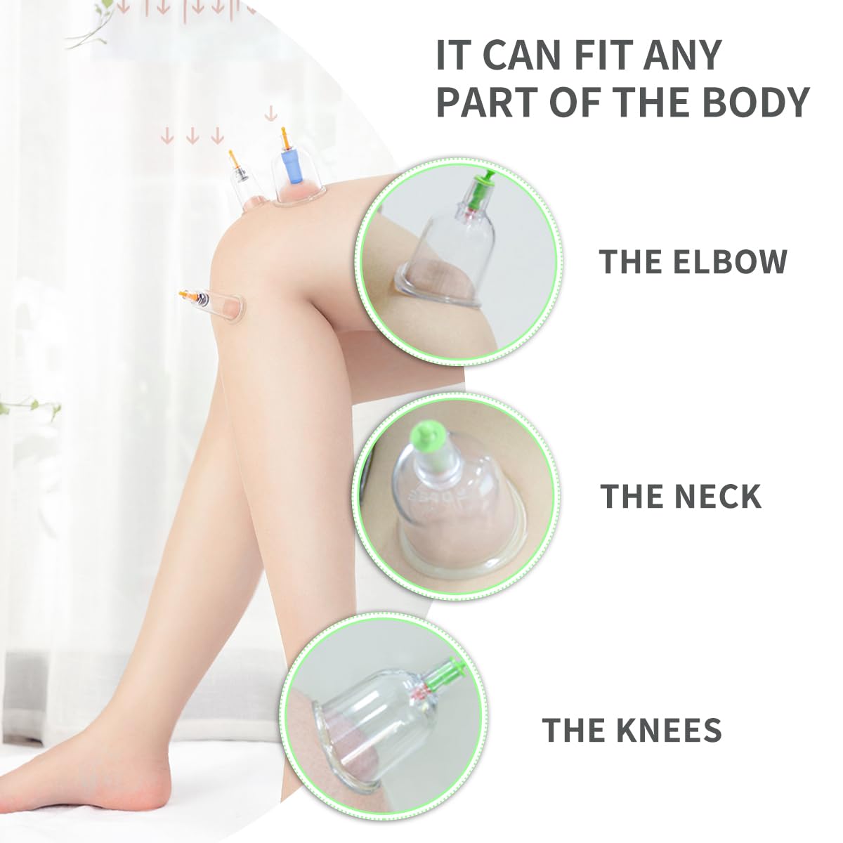 

Набор для китайской баночной терапии, 12 шт., Традиционные вакуумные присоски для снятия мышечной боли, Прозрачный АБС-материал, Легкий в использовании и переноске, Идеальный