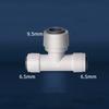 3/8" 1/4" Tube Reducing Tee 3 Ways Food Grade POM Quick Fitting Connector For Aquarium RO Water Filter Reverse Osmosis System