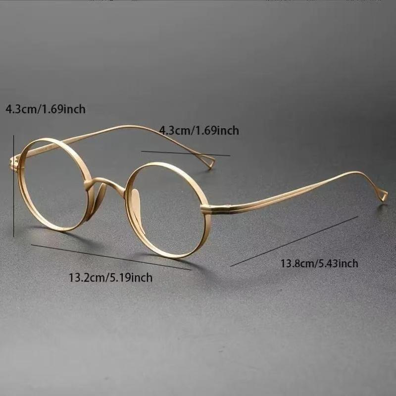 Metal Round Frame Reading Glasses for Men New Style Ultralight Plus Diopter Eyewear Women Fashion Hyperopia 0+1.0+4.0
