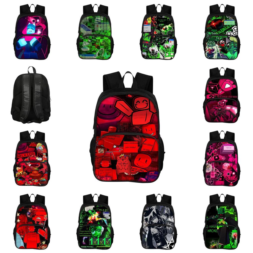 Roblox Forsaken Kids School Backpack With Spine Protection For Middle School Students