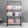 Iron Mesh Grid Display & Storage Rack for Artwork and Mobile Accessories