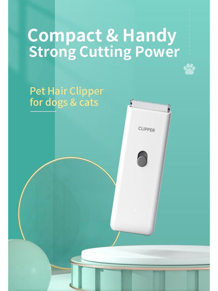 Cichy Wodoodporny Elektryczny Trymer do Sierści Zwierząt Domowych dla Kotów i Psów