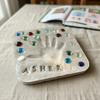 Yousheng Large DIY Stepping Stone Kit, Square Handprint Stepping Stone, Mother's Day Keepsake Craft, Indoor Outdoor Garden Stone with 26 Letter Stamps