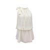 Summer new temperament apricot sleeveless neck casual dress children small seaside vacation skirt