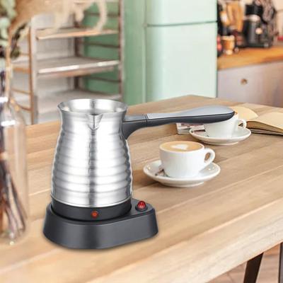 Bar Cafe Stil A için 500 ml Elektrikli Türk Cezve Paslanmaz Çelik Su Isıtıcısı