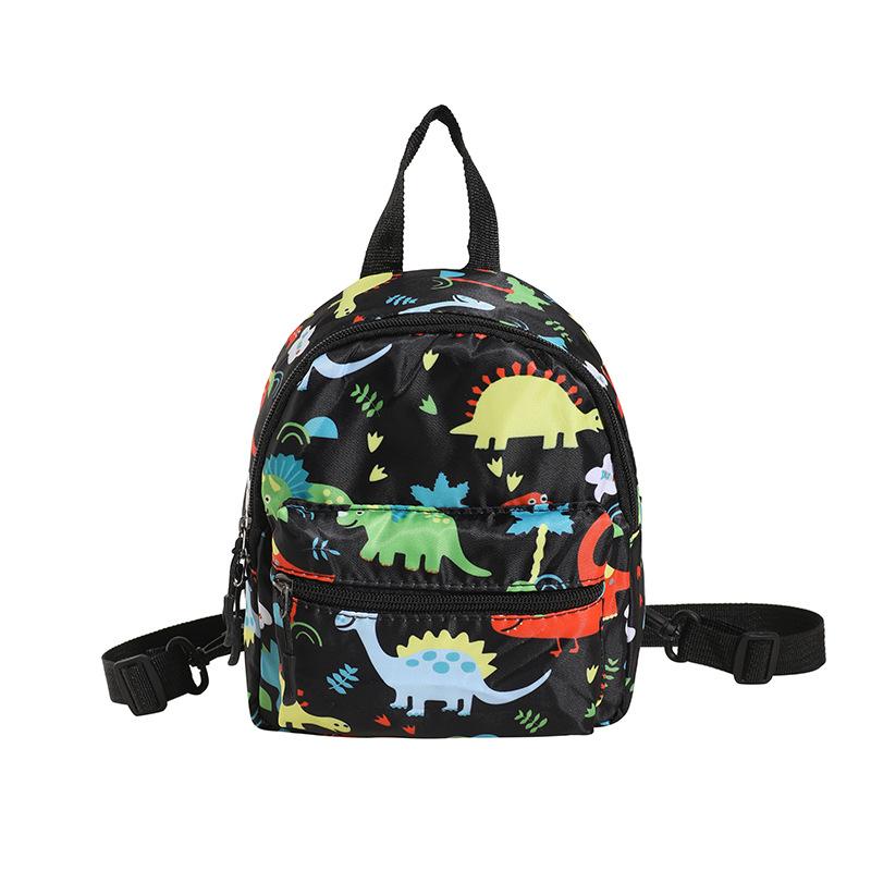 Schoolbag Wholesale New Children's Bag Oxford Cloth Cartoon Dinosaur Pattern Backpack Kindergarten Baby Girl Play Backpack