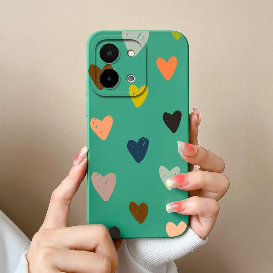 For Vivo Y28 Y28S Case Simple Butterfly High Quality Liquid Silicone Back Cover For Vivo Y 28 4G 5G Full Protection Phone Shell