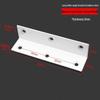 Stainless Steel L-Shaped 6-Hole 90° Angle Bracket for Shelves, Tables, and Chairs
