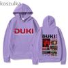 Duki Ameri World Tour Hoodies New Art Aesthetic Clothing Casual Women Men Pullovers High Street Loose Sweatshirt Streetwear