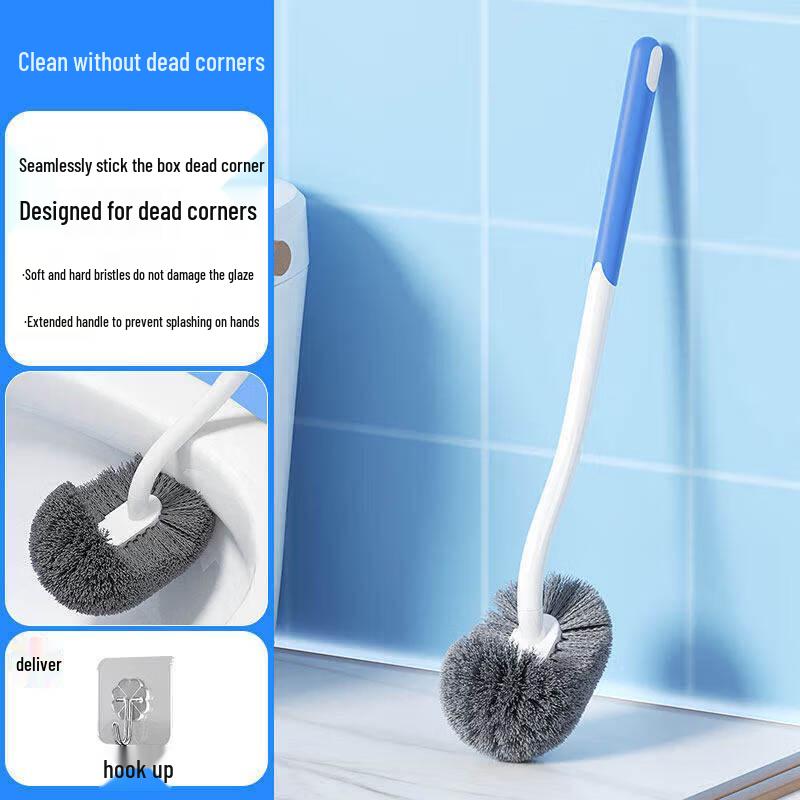 LIEI Japanese Wall-Mounted Toilet Brush with Base