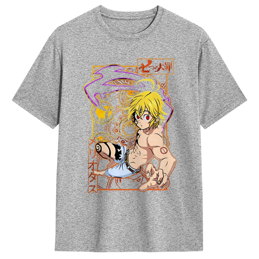 The Seven Deadly Sins Anime T Shirt Summer  Cotton T Shirts For Unisexs Casual Tshirt Short Sleeve YK Funny Tees